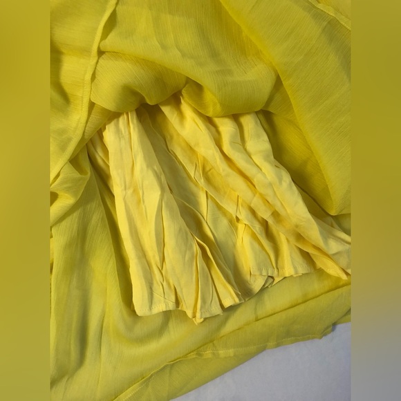 CUTE YELLOW TUBE TOP CHIFFON JUMPSUIT SIZE 2X - Picture 12 of 12